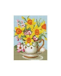 Мозаика на подрамнике. Букет с нарциссами (340-ST-S)