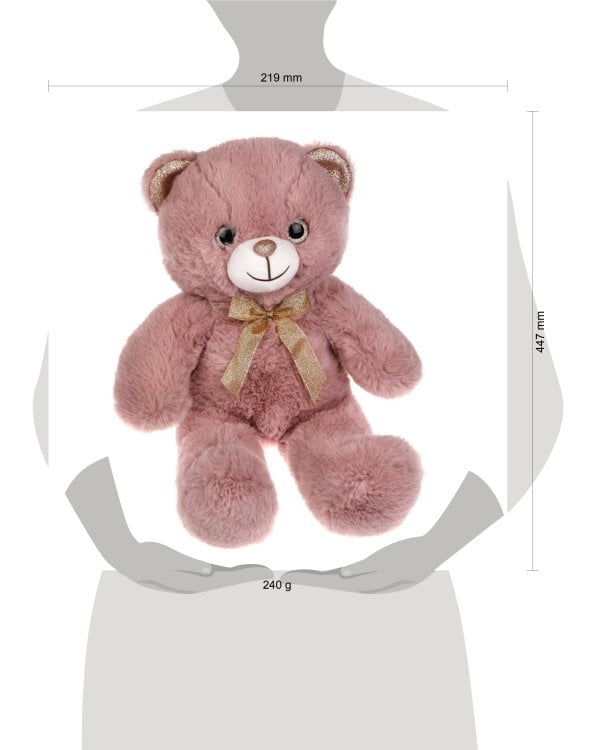 Мишка Красавчик роз., 30см