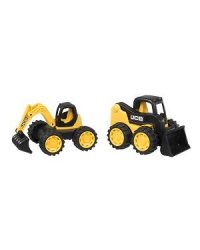 Набор JCB 18см 2 машинки (экскаватор и мини-погрузчик)