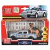 Машина металл FORD ranger ПИКАП, 12 см+собака 4,5 см, дв., баг., инер., кор. Технопарк в кор.2*24шт