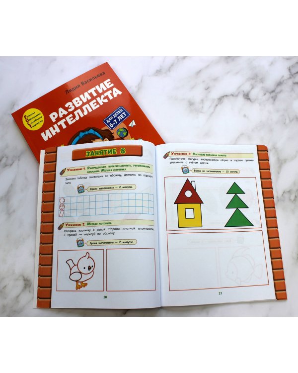 Развитие интеллекта (пособие+рабочая тетрадь): для детей 6-7 лет