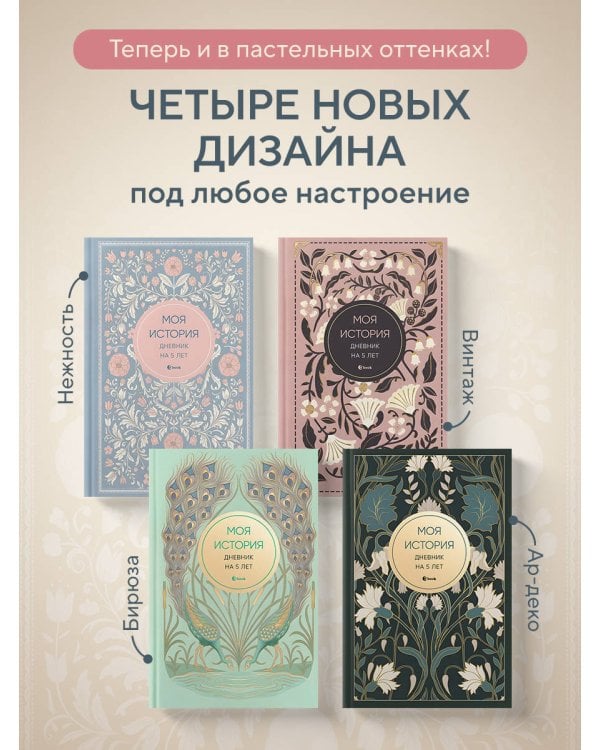 Моя история. Дневник на 5 лет (пятибук мини, нежность)