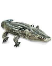 Игрушка надувная для плавания 170x86 см. Крокодил с ручками INTEX. (в коробке) Арт. 57551NP