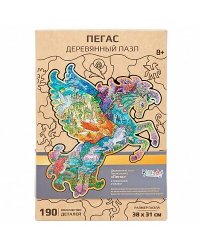 Фигурный деревянный пазл "Пегас" (190 дет.)