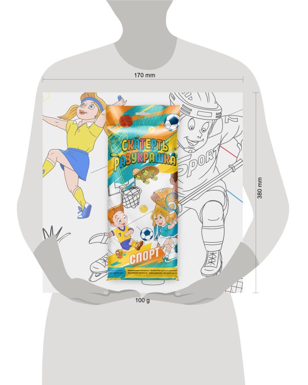 Скатерть ButtenFilm 1100x1200x0,060 60/1  р в штуках Скатерть Спорт