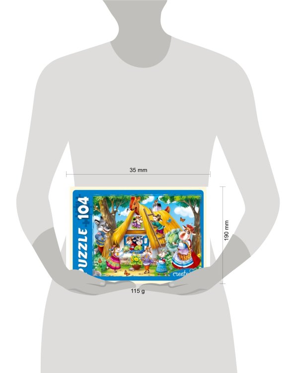 75. ПАЗЛЫ 104 элемента. ВОЛК И СЕМЕРО КОЗЛЯТ (Арт. ПУ104-0469)