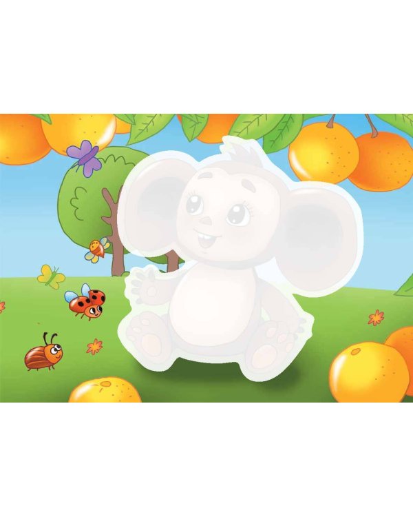 Чебурашка и Крокодил Гена. Многоразовая водная раскраска