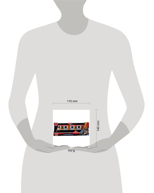 Машина свет+звук "электровагон" 30см, пластик, 4 кнопки, инерц., белый в кор. Технопарк в кор.24шт