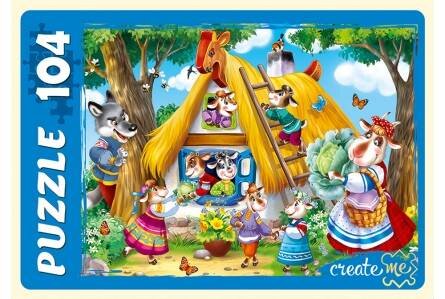 05. ПАЗЛЫ 104 элемента (Рыжий Кот) 75. ПАЗЛЫ 104 элемента. ВОЛК И СЕМЕРО КОЗЛЯТ (Арт. ПУ104-0469)