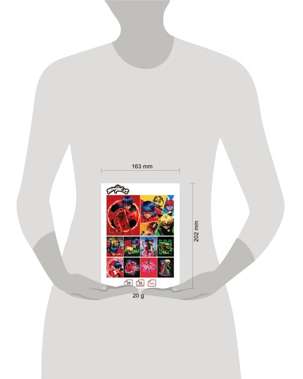 Леди-Баг и Супер-Кот. Тетрадь школьная, клетка, 24 л.