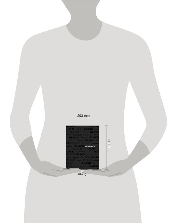 MyArt. БЛОКНОТ в линию Total Black. Black 3