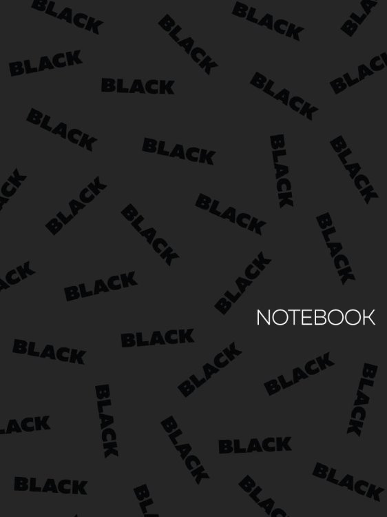 MyArt. БЛОКНОТ в линию Total Black. Black 4