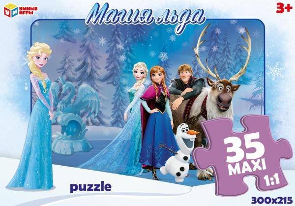 Магия льда. Пазл. 35 деталей. MAXI. 180х127х35 мм. Умные игры. в кор.24шт