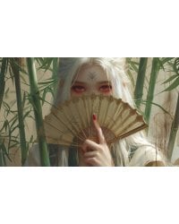 Кардхолдер. Маньхуа. Принцесса с веером (в форме книжки, 215х65 мм)