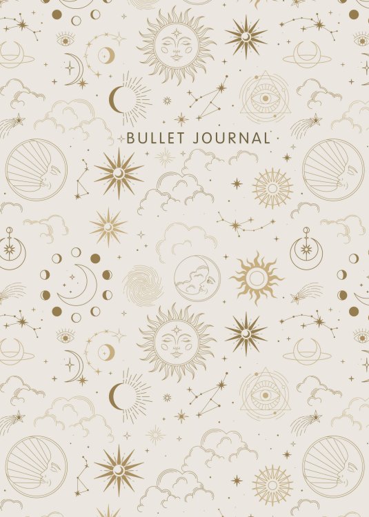 Блокнот в точку: Bullet Journal (эзотерический светлый, 120 c., пружина)