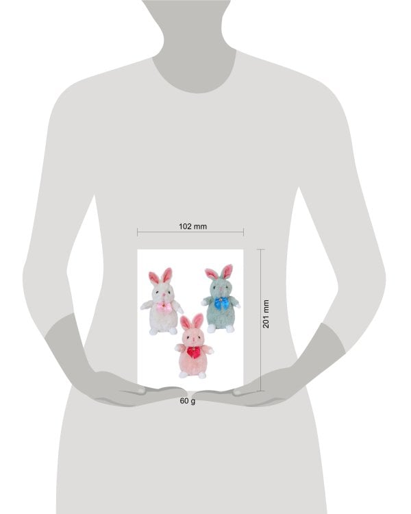 Зайка Бантик 17см, ассорт.