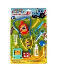Набор доктора Синий ТРАКТОР блист.25*37*3см ИГРАЕМ ВМЕСТЕ в кор.2*100шт