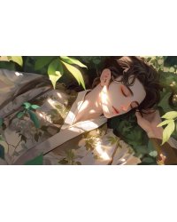 Кардхолдер. Маньхуа. Спящий принц (в форме книжки, 215х65 мм)