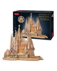 3D пазл Саграда Фамилия, 696 деталей
