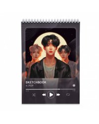 Скетчбук. K-pop Style. 14,8х21 см. 40 листов. ГЕОДОМ