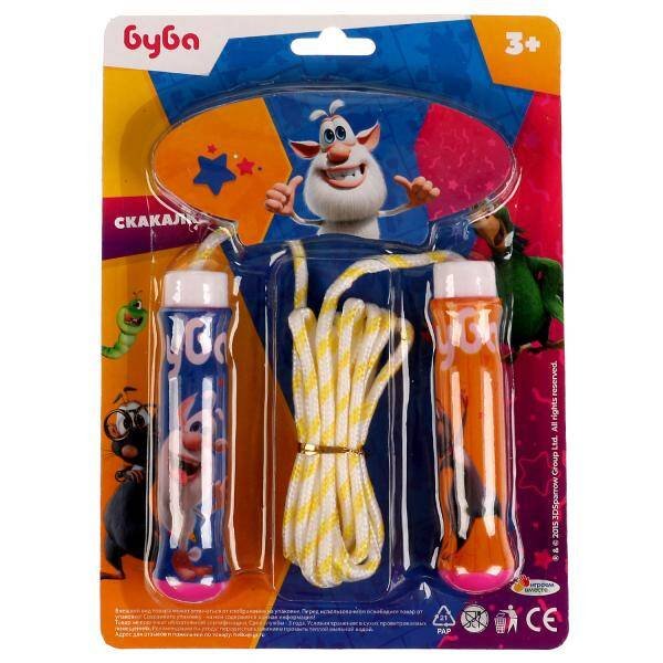 Скакалка БУБА на блистере ИГРАЕМ ВМЕСТЕ в кор.2*120шт