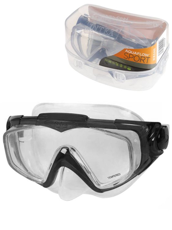 Маска для плавания SILICONE AQUA SPORT MASKS 2 цвета INTEX. Новинка. Арт. 55981