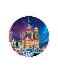 Алмаз. моз. круг, д.24 см с подр,с част. зап, камни разн форм  (11цв) САНКТ-ПЕТЕРБУРГ. Арт. YKH40