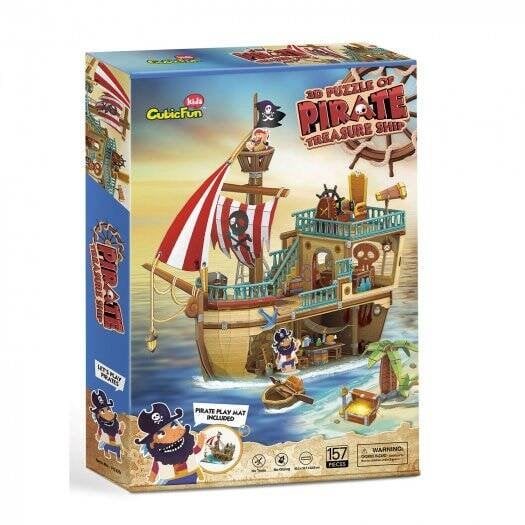 3D пазл Пиратский корабль, 157 деталей