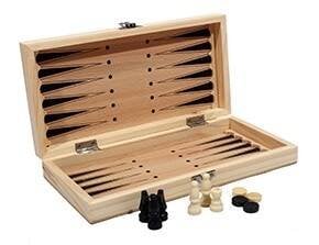 Шахматы, нарды, шашки деревянные 3 в 1 (поле 24 см) фигуры из дерева (Арт. P00023)