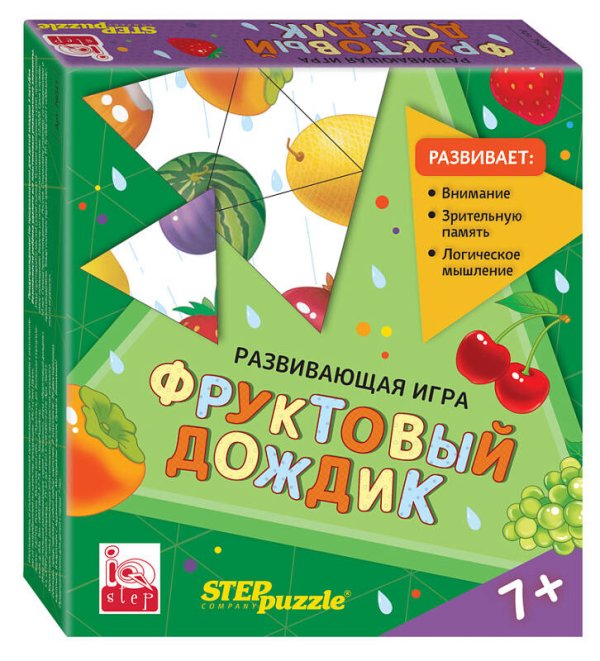 игры (STEPpazzle) Развивающая игра "Фруктовый дождик. Тримино" (IQ step)