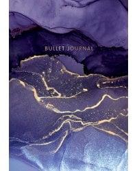 Блокнот в точку: Bullet Journal (мраморный, 160 c., с наклейками)