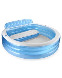 Бассейн надувной 229х218х79 см. Семейный с подголовником INTEX. (в коробке) Новинка. Арт. 57190NP