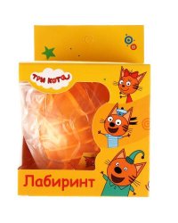 Логическая игра шар-лабиринт Три Кота , кор.10,5*10,5*10,5см ИГРАЕМ ВМЕСТЕ в кор.2*72шт