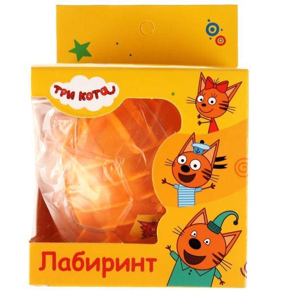 Логическая игра шар-лабиринт Три Кота , кор.10,5*10,5*10,5см ИГРАЕМ ВМЕСТЕ в кор.2*72шт