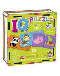 IQ Пазл деревянный. Кто что любит? 2+