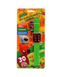 Музыкальные часики Ми-ми-мишки 30 песен,фраз,звуков.блист.бат. Умка в кор.2*90шт