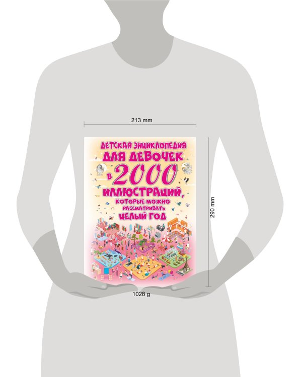 Детская энциклопедия для девочек в 2000 иллюстраций, которые можно рассматривать целый год
