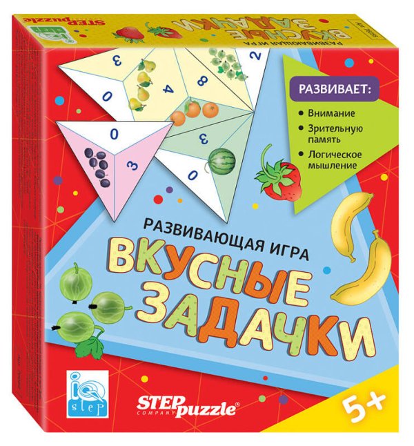 Развивающая игра "Вкусные задачки. Тримино" (IQ step)