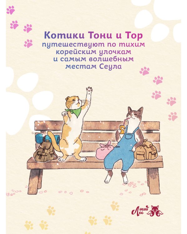 Прогулка с котиками по волшебному Сеулу. Корейская раскраска для души