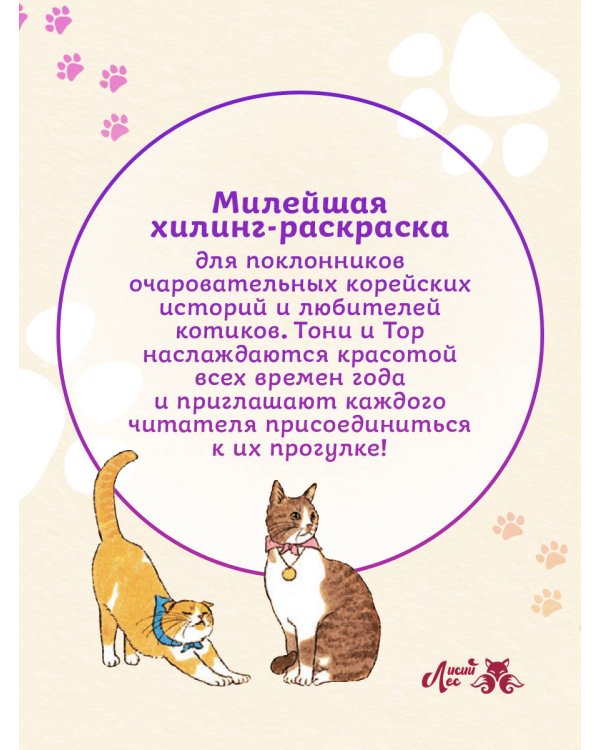 Прогулка с котиками по волшебному Сеулу. Корейская раскраска для души