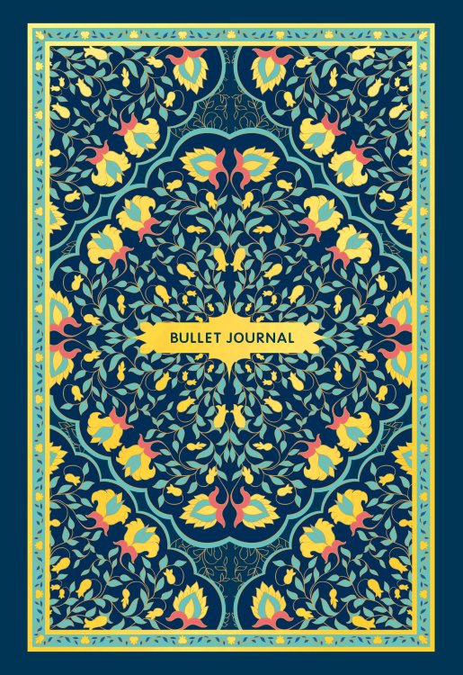 Блокнот в точку: Bullet Journal (ковер золотой, 160 c., с наклейками)