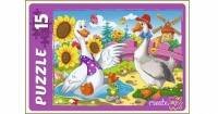 МАКСИ-ПАЗЛЫ 15 элементов. ДВА ВЕСЁЛЫХ ГУСЯ (Арт. ПУ15-7276)