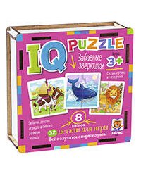 IQ Пазл деревянный. Забавные зверюшки 3+