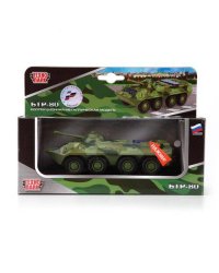 БТР "ТЕХНОПАРК" МЕТАЛЛ. ИНЕРЦ. СО СВЕТОМ И ЗВУКОМ В РУСС. КОР. в кор.2*48шт