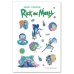 Вселенная Rick and Morty/Рик и Морти Набор стикеров. Рик и Морти (формат А5, в пакете)