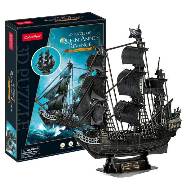 3D пазл Корабль Месть королевы Анны, 180 деталей