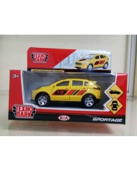 МАШИНА "ТЕХНОПАРК" МЕТАЛЛ. ИНЕРЦ. KIA SPORTAGE 12СМ, ОТКРЫВ. ДВЕРИ И БАГАЖНИК В КОР. в кор.2*36шт