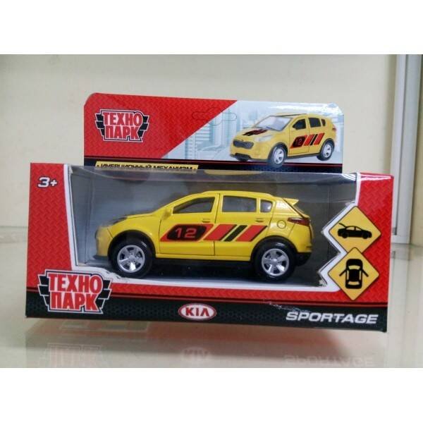 "ТЕХНОПАРК" (Умка) МАШИНА "ТЕХНОПАРК" МЕТАЛЛ. ИНЕРЦ. KIA SPORTAGE 12СМ, ОТКРЫВ. ДВЕРИ И БАГАЖНИК В КОР. в кор.2*36шт