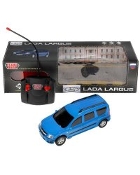 Машина р/у LADA LARGUS 18 см, свет, синий, кор. Технопарк в кор.2*24шт