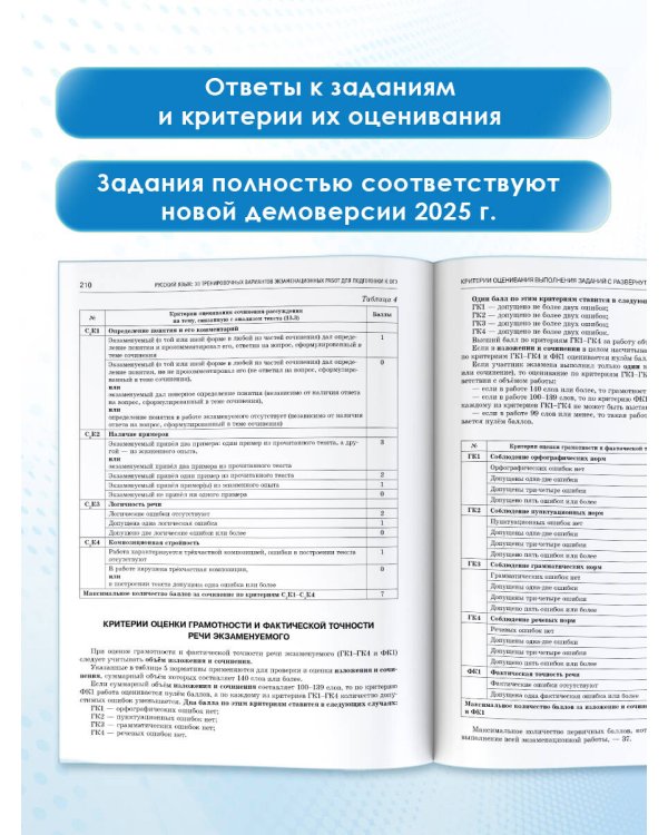 ОГЭ-2025. Русский язык. 30 тренировочных вариантов экзаменационных работ для подготовки к основному государственному экзамену